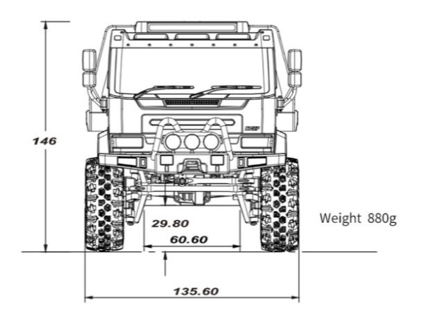 AB1810430 1:18 CR-18P "Tow Truck ARKTOS 6x6" gelb RTR